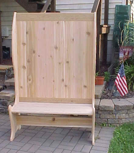 Cedar Deacons Bench