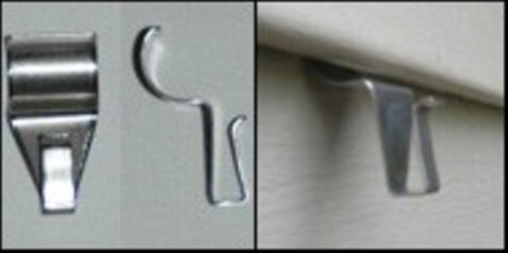 low profile no hole hook